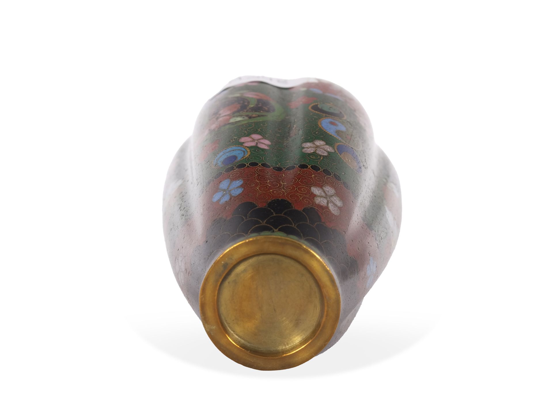 Cloisonné vase - Image 4 of 4