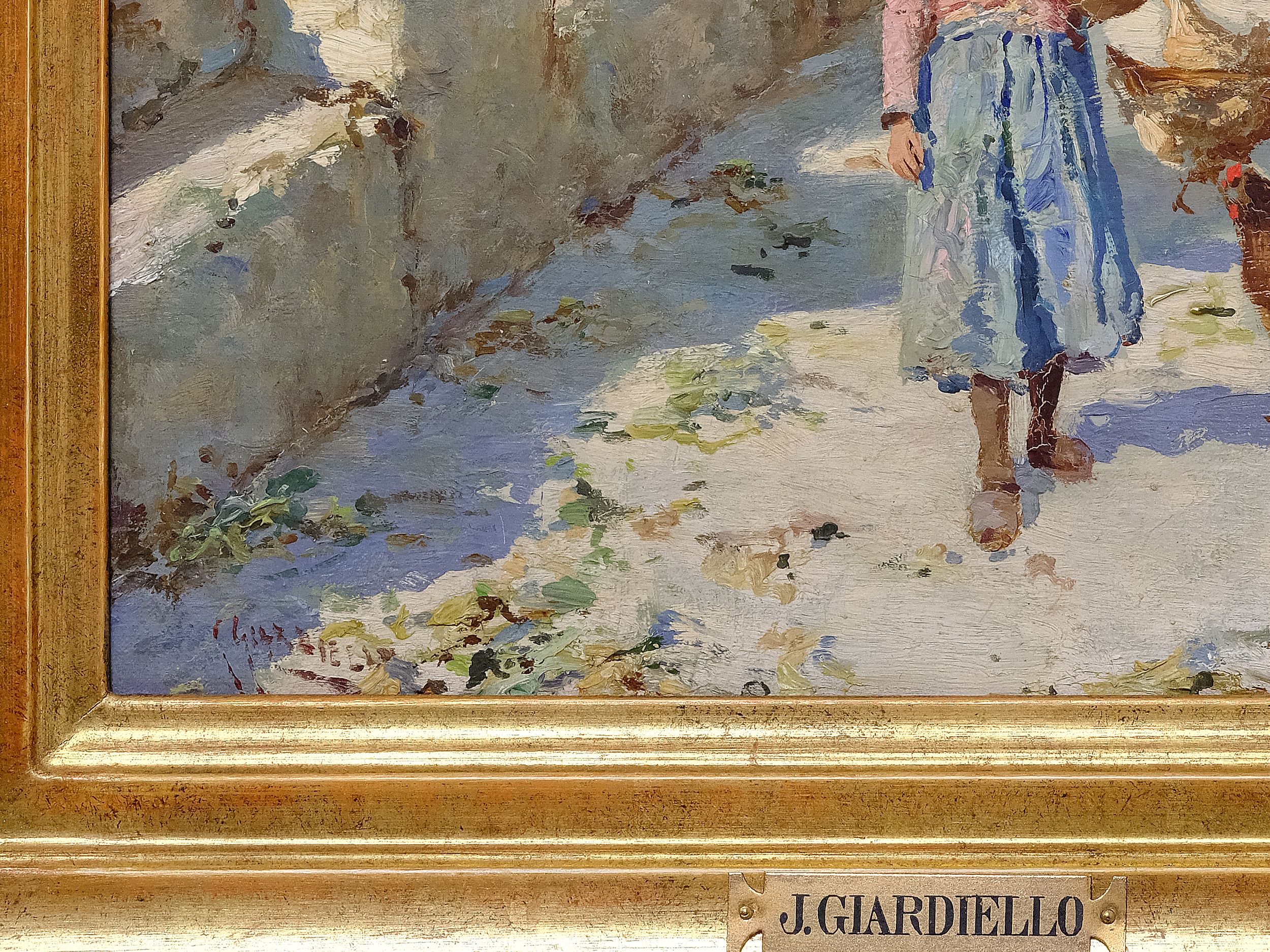 Giuseppe Giardiello, Naples 1877 - 1920, Summer day in Naples - Image 4 of 5