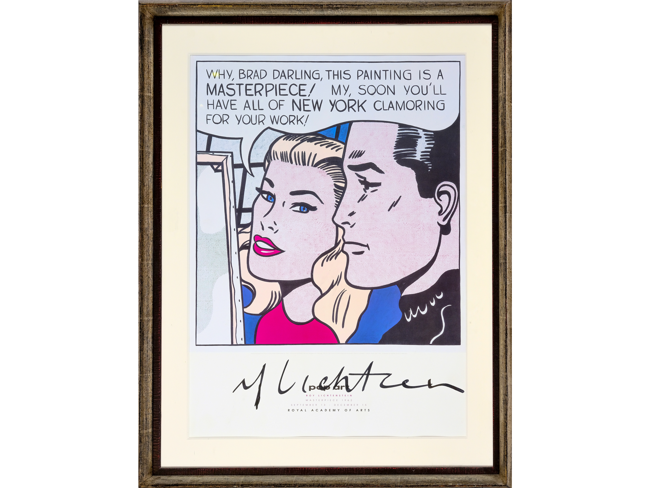 Roy Lichtenstein, Manhattan 1923 - 1997 Manhattan, Masterpiece - Image 2 of 4