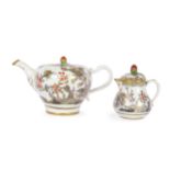 Teapot & milk jug, Old Vienna, 18th century