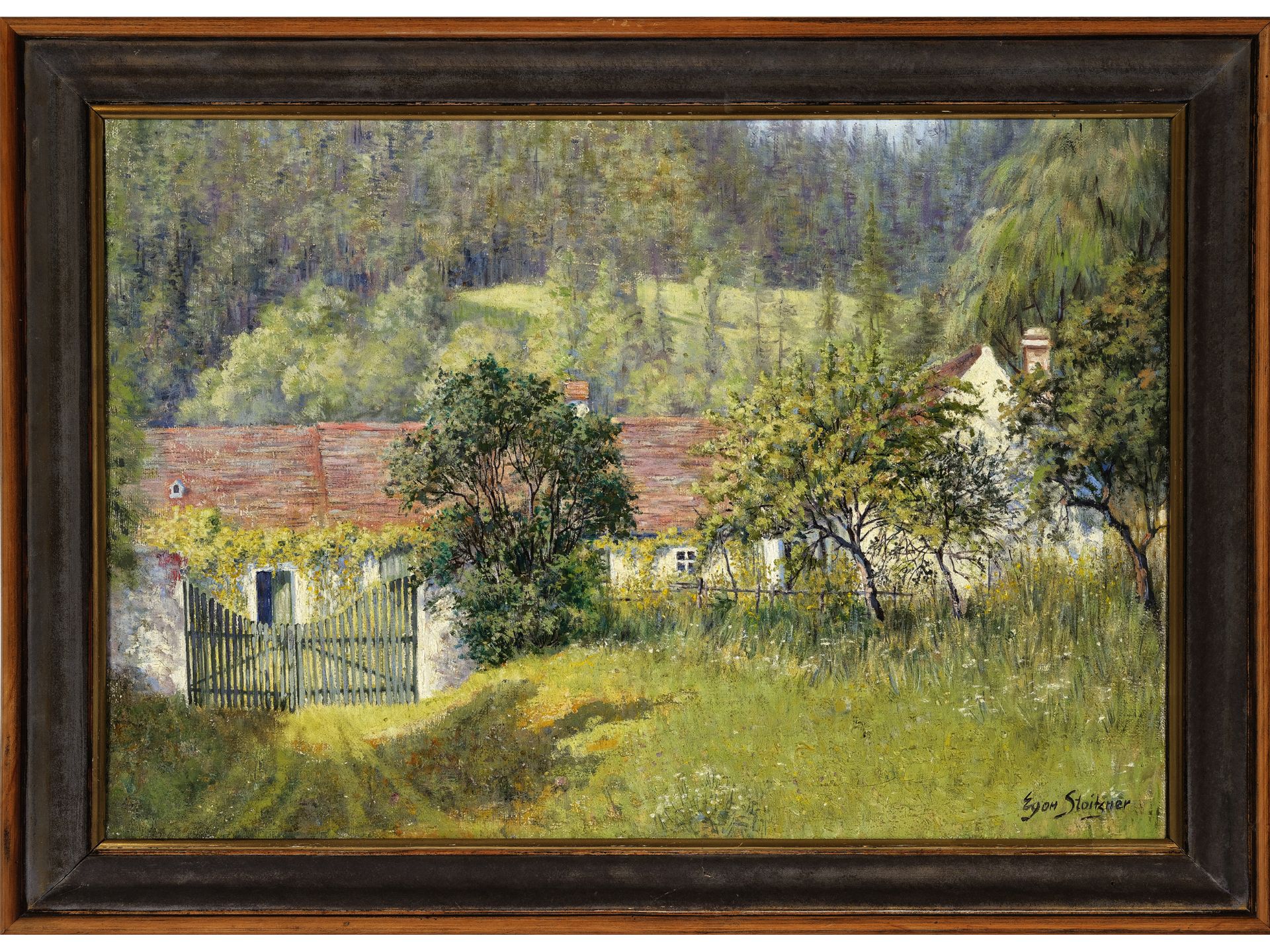 Egon Stoitzner, Wien 1903 - 1977 Wien, Hadermühle bei Weikertschlag im Waldviertel - Bild 2 aus 4