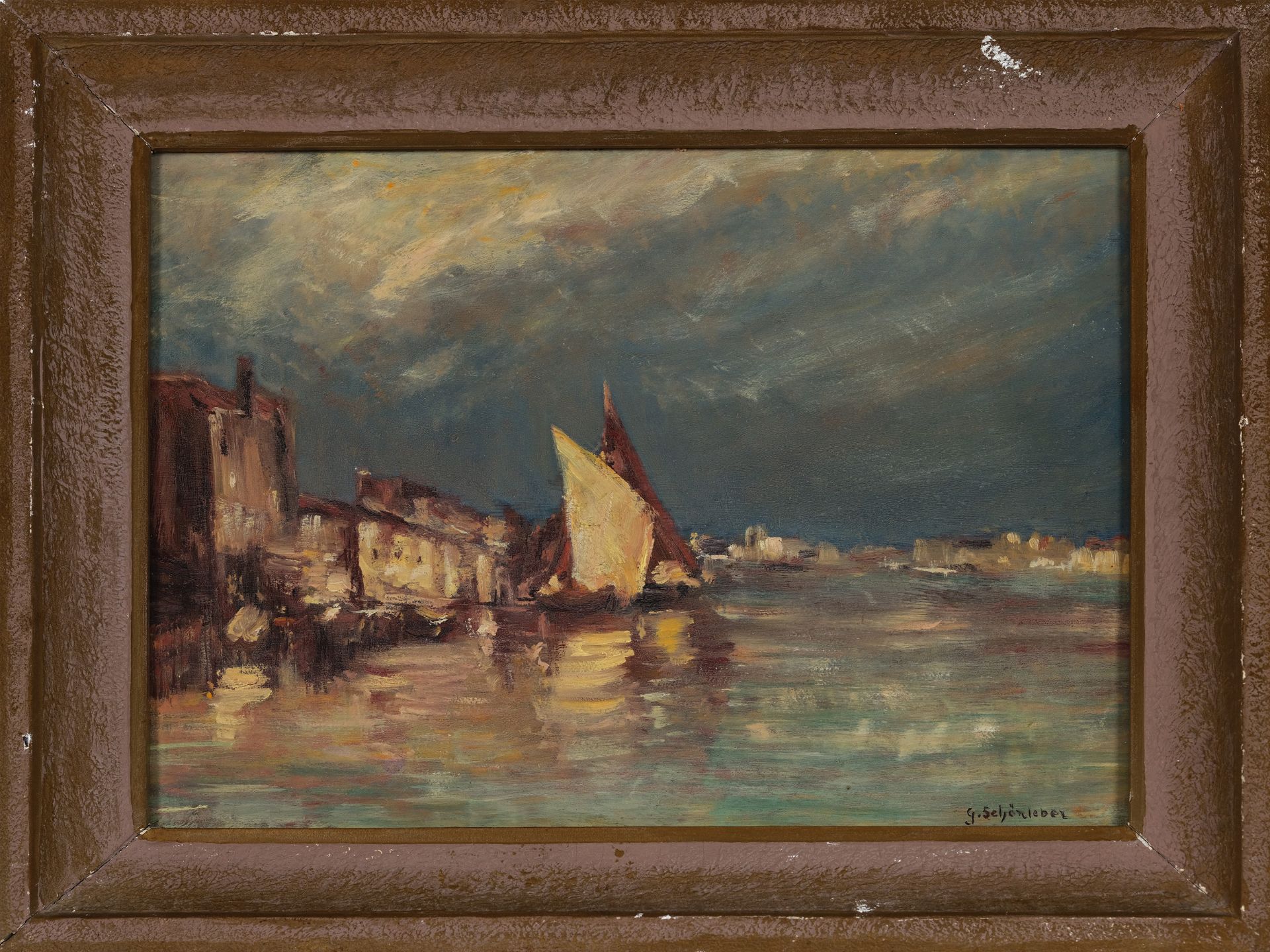 Gustav Schönleber, Bietigheim 1851 - 1917 Karlsruhe, Ships - Image 2 of 4