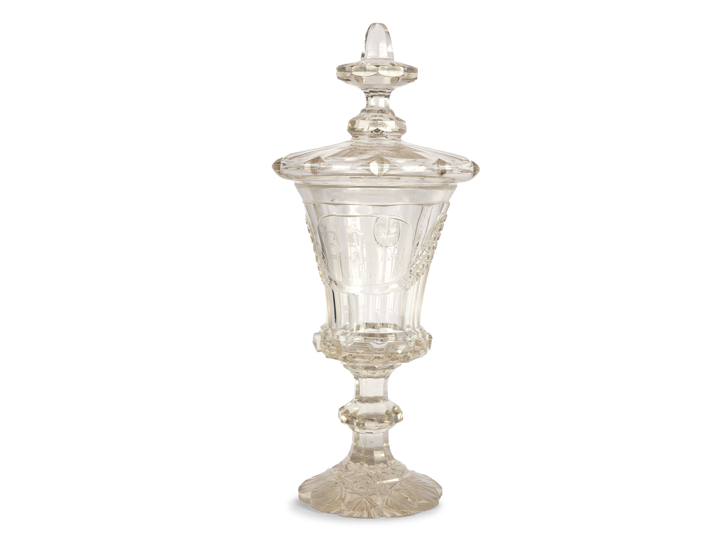 Lidded goblet, mid 19th century - Image 2 of 8