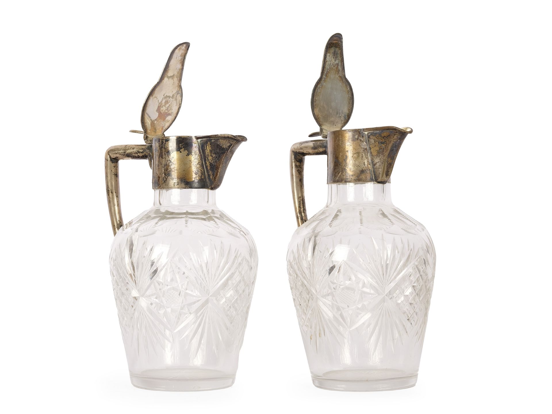 Pair of glass carafes, around 1900/20 - Image 2 of 2