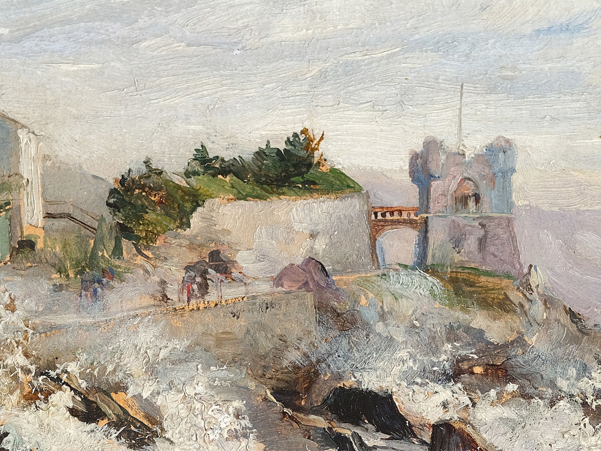 Unknown painter, Sea surf - Image 3 of 5