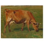 Oskar Frenzel, Berlin 1855 - 1915 Charlottenburg, Cow in the pasture