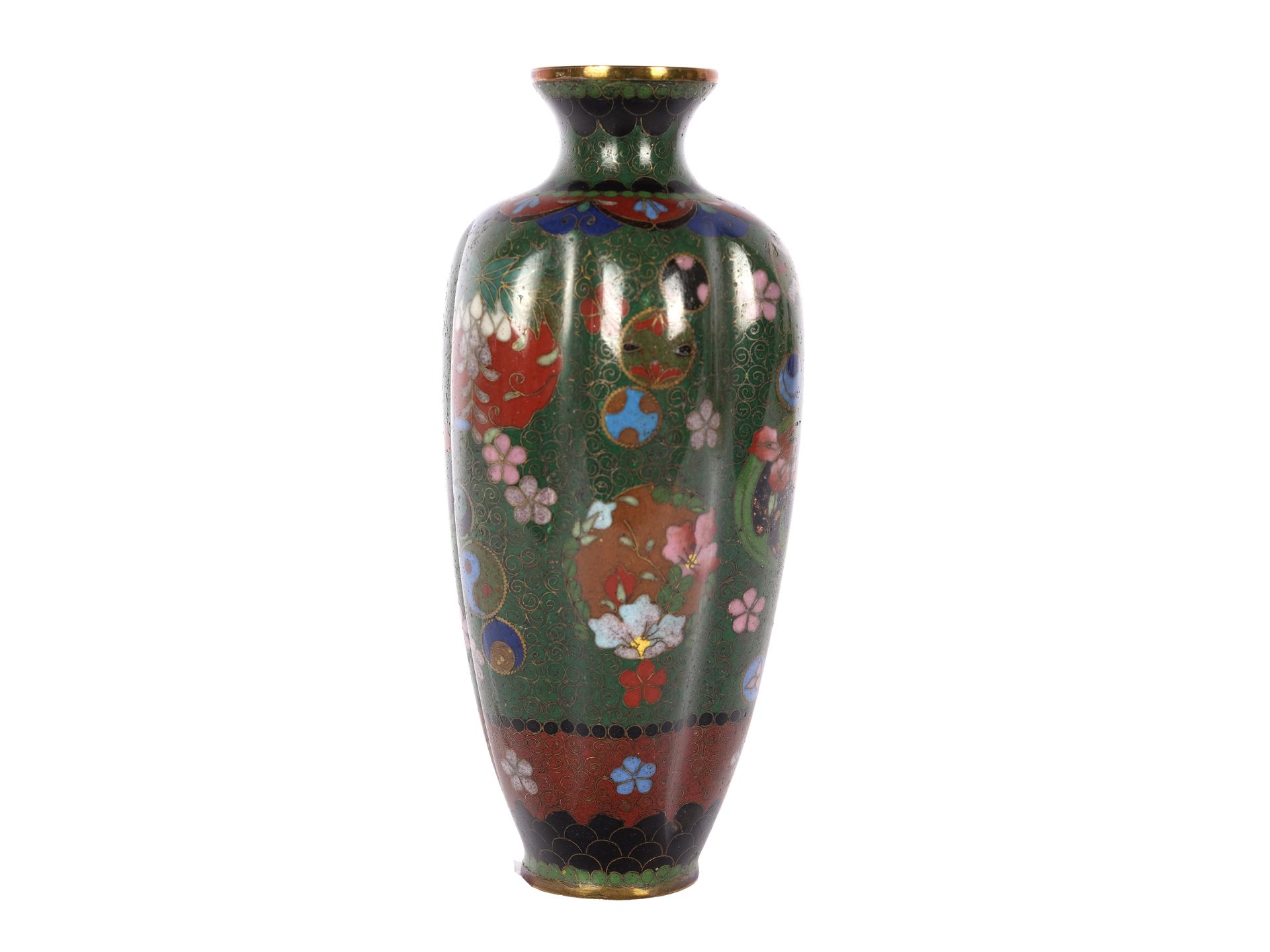 Cloisonné vase - Image 3 of 4