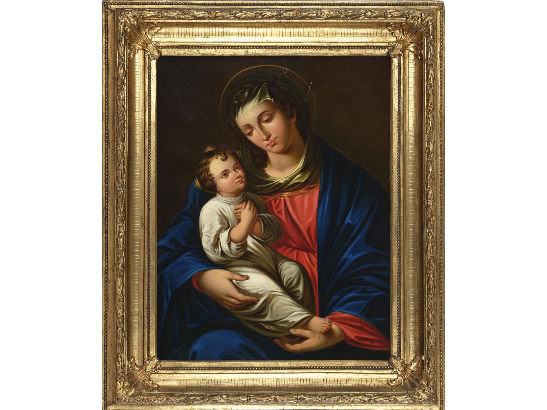 Unbekannter Nazarener Meister, 19. Jahrhundert, Madonna - Bild 2 aus 5