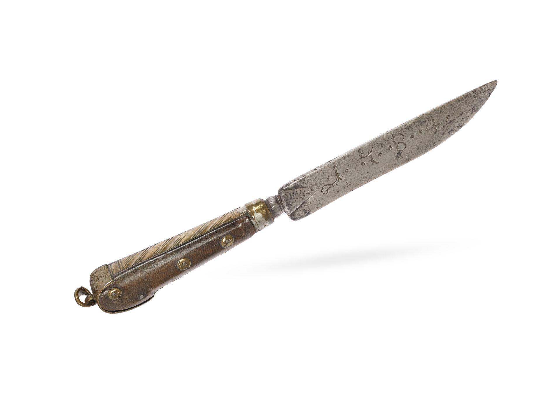 Knife, Hungary/Transylvania, dated 1784 - Image 2 of 2