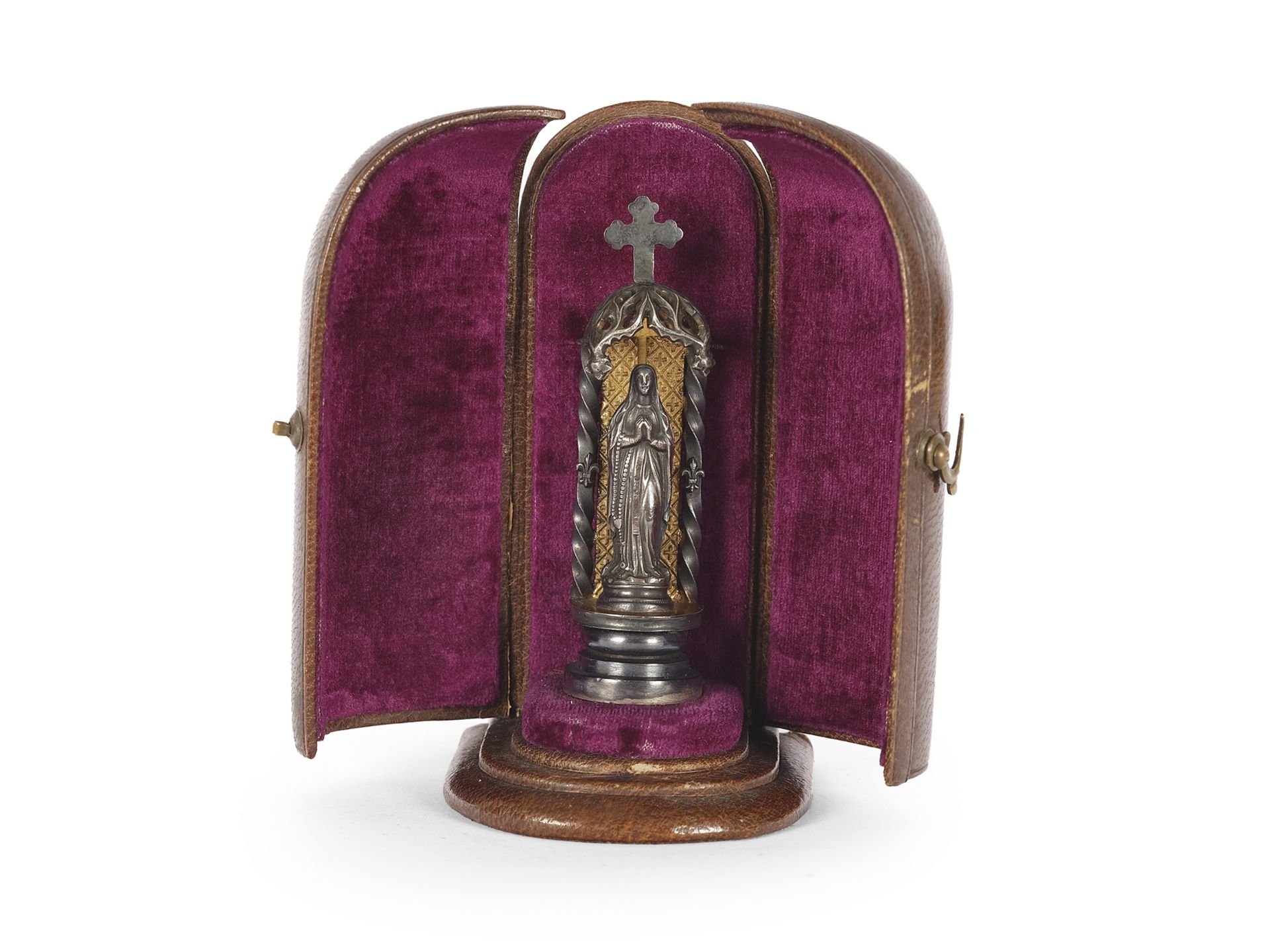 Kleiner Reisealtar, Maria von Lourdes, um 1900