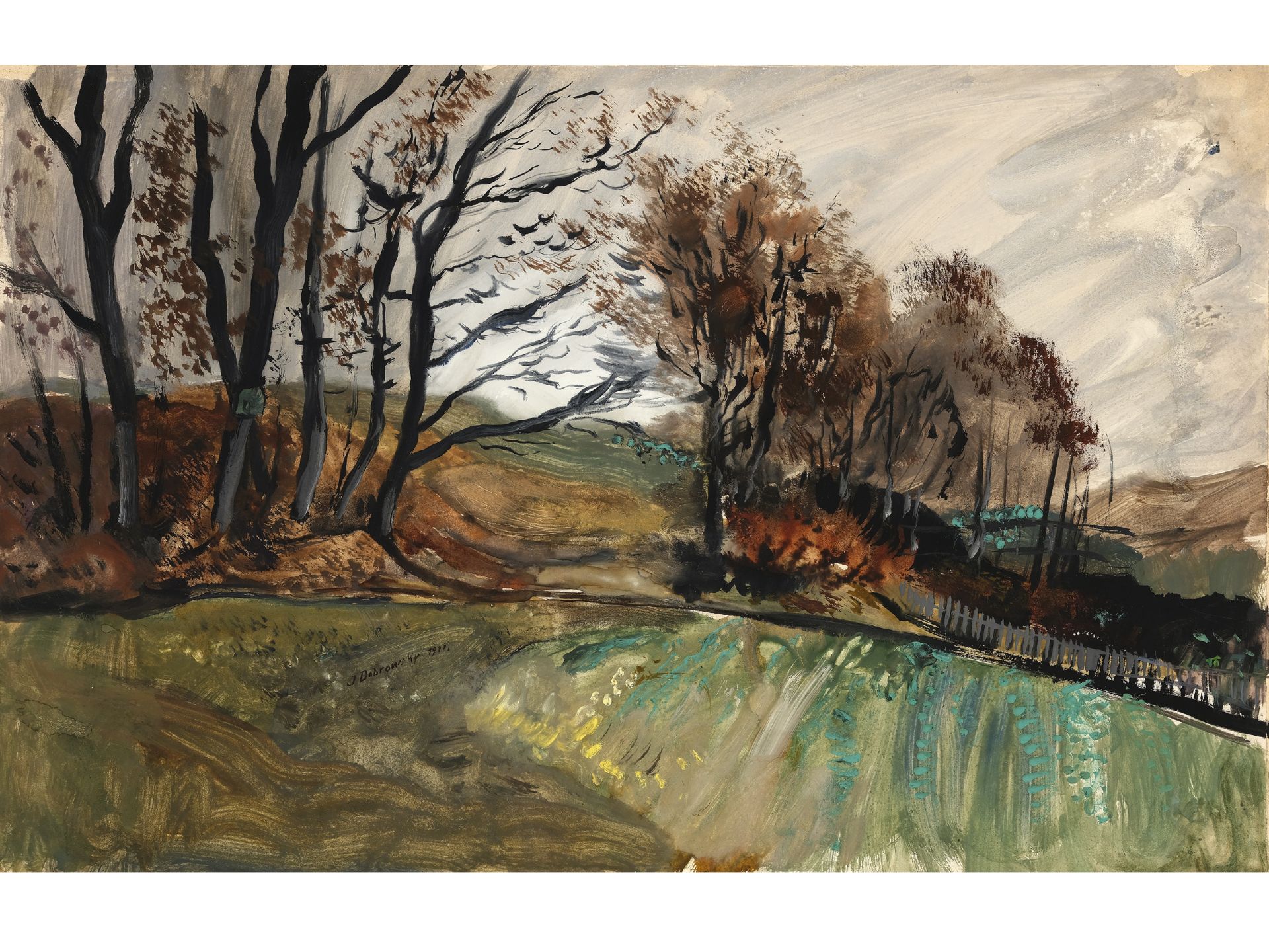 Josef Dobrowsky, Karlsbad 1889 - 1964 Tullnerbach, Motiv aus dem Wienerwald