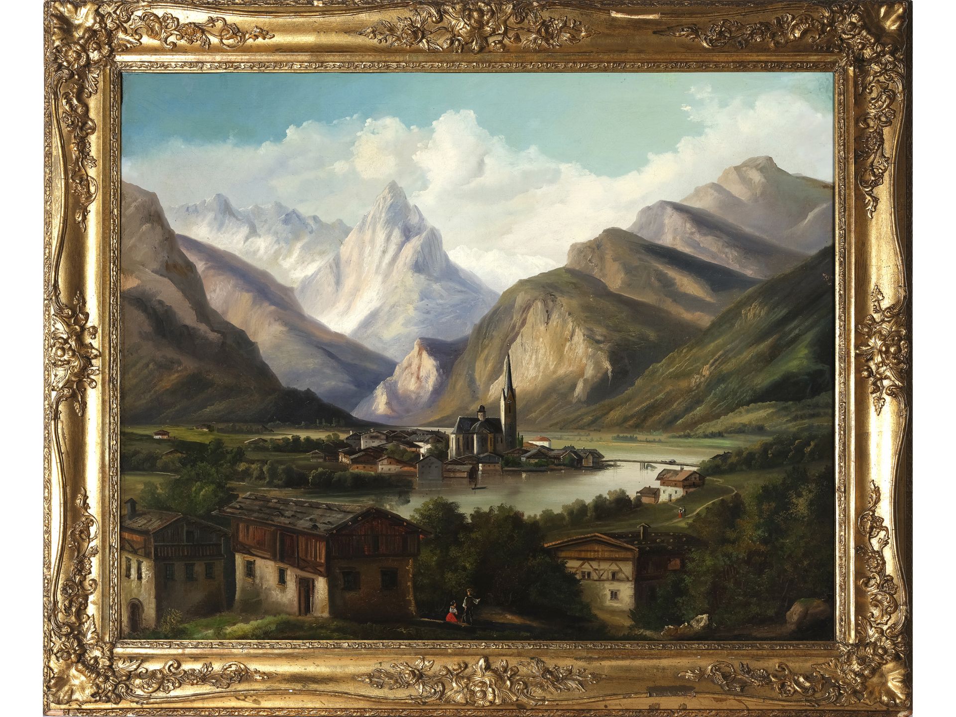 Jakob Canciani, Villach 1820 - 1891, attributed, View of Villach - Image 2 of 6