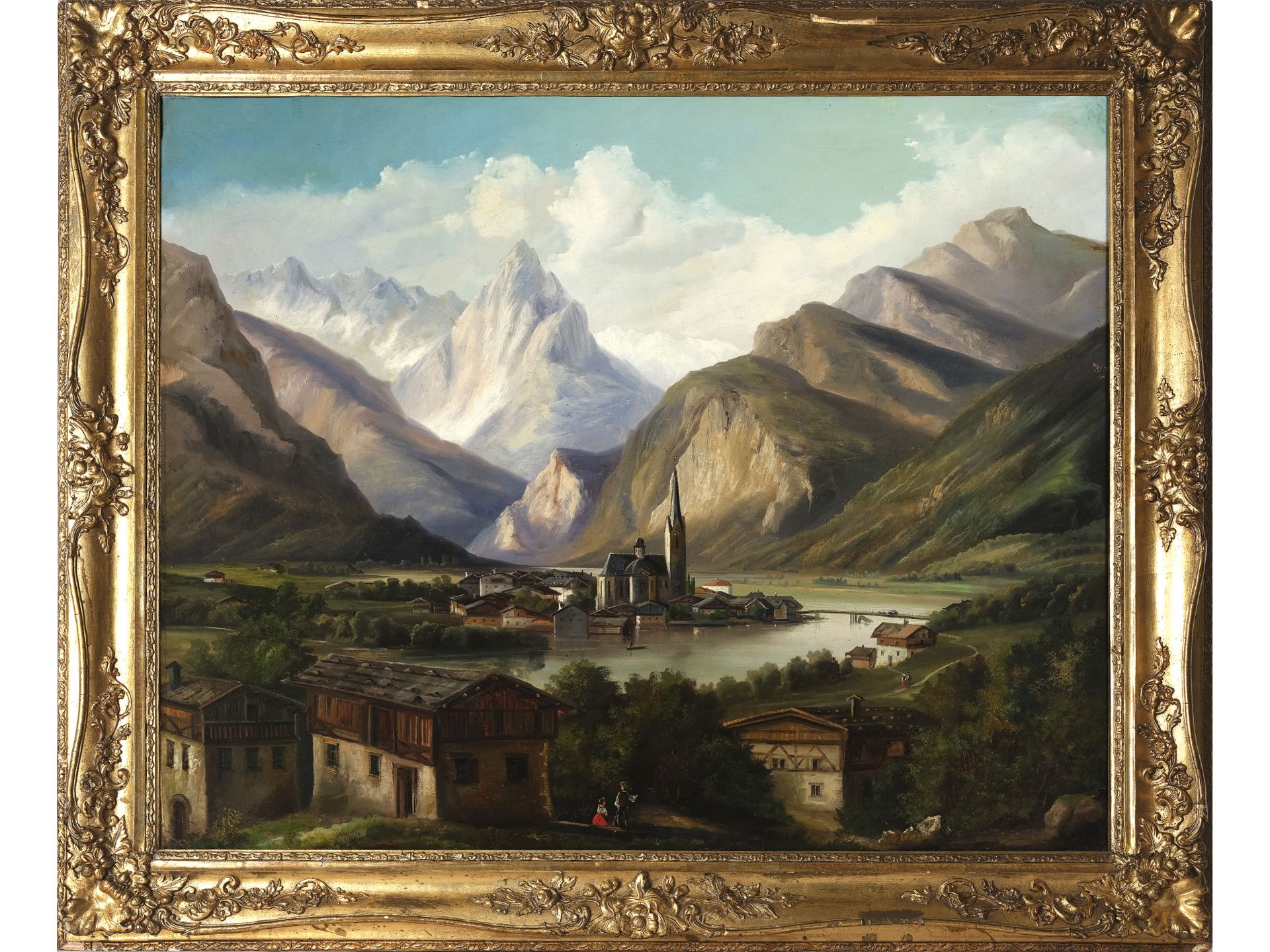 Jakob Canciani, Villach 1820 - 1891, zugeschrieben, Ansicht von Villach - Bild 2 aus 6