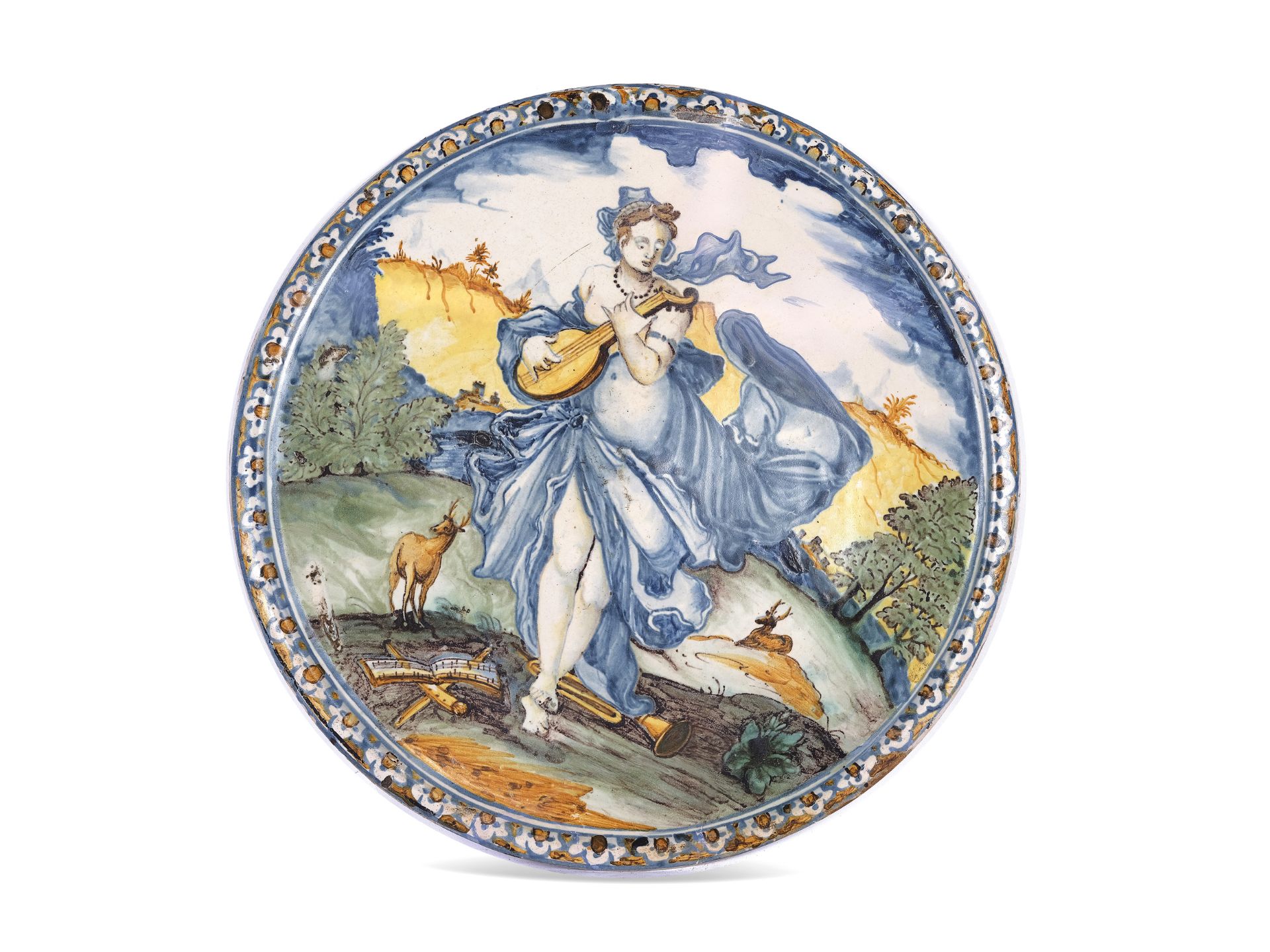 Tazza with the allegory of music, Italy, 16th/17th century
