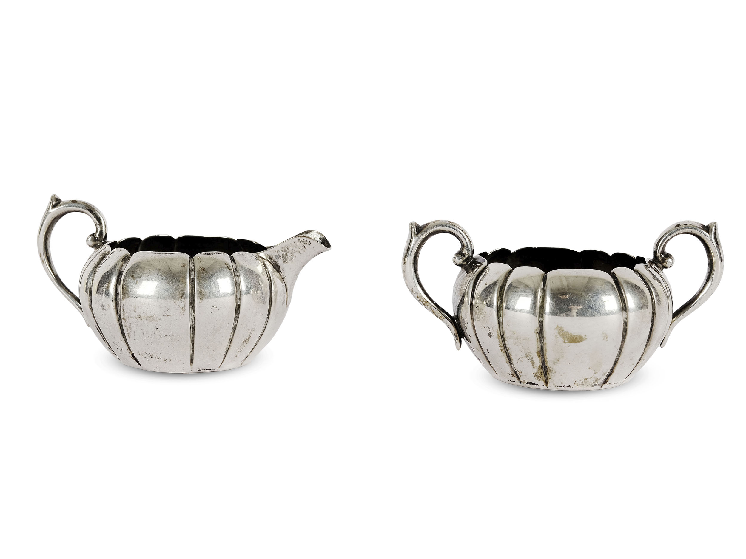 Small jug & small bowl with handle, marked silver - Image 2 of 5