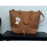 Anna Grace Large Peach Shoulder Bag