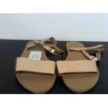 Rose Gold Sandals Size 7