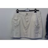 White Denim Shorts Size 20