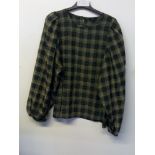 M&Co Green Check Top Size 10