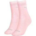 Puma 2 Pack Ladies Socks Size 2.5-5(Delivery Band A)