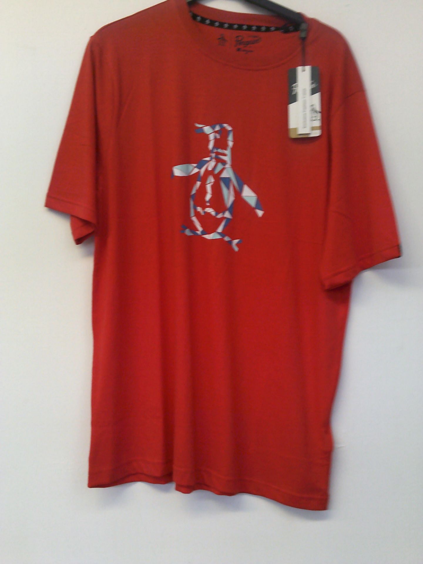 Penguin Mens Red T Shirt Size Medium