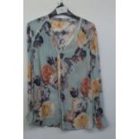 Together Blue Floral Blouse Size 12