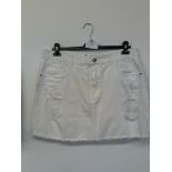 WHITE DENIM SKIRTS SIZE 20