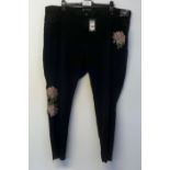Simply Be Chloe Embrodiered Jeans Size 32