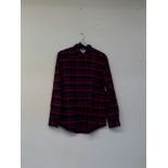 Mens Checked Shirt Size Large