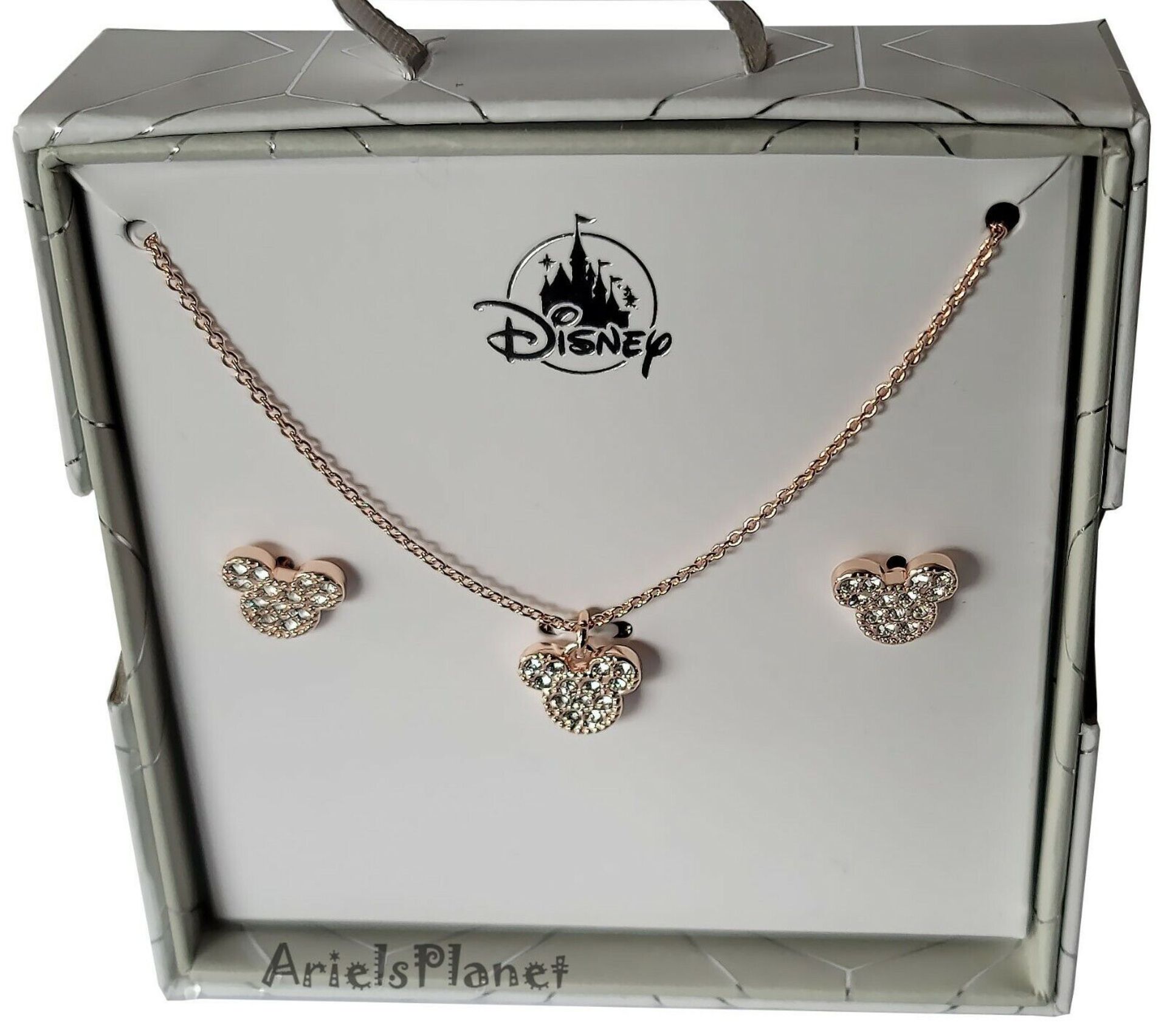 Disney Mickey Earrings and Necklace Set