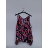 Star Julien Macdonald Cold Shoulder Pink Top Size 12