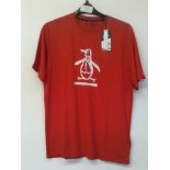 Penguin Mens Red T Shirt Size Medium