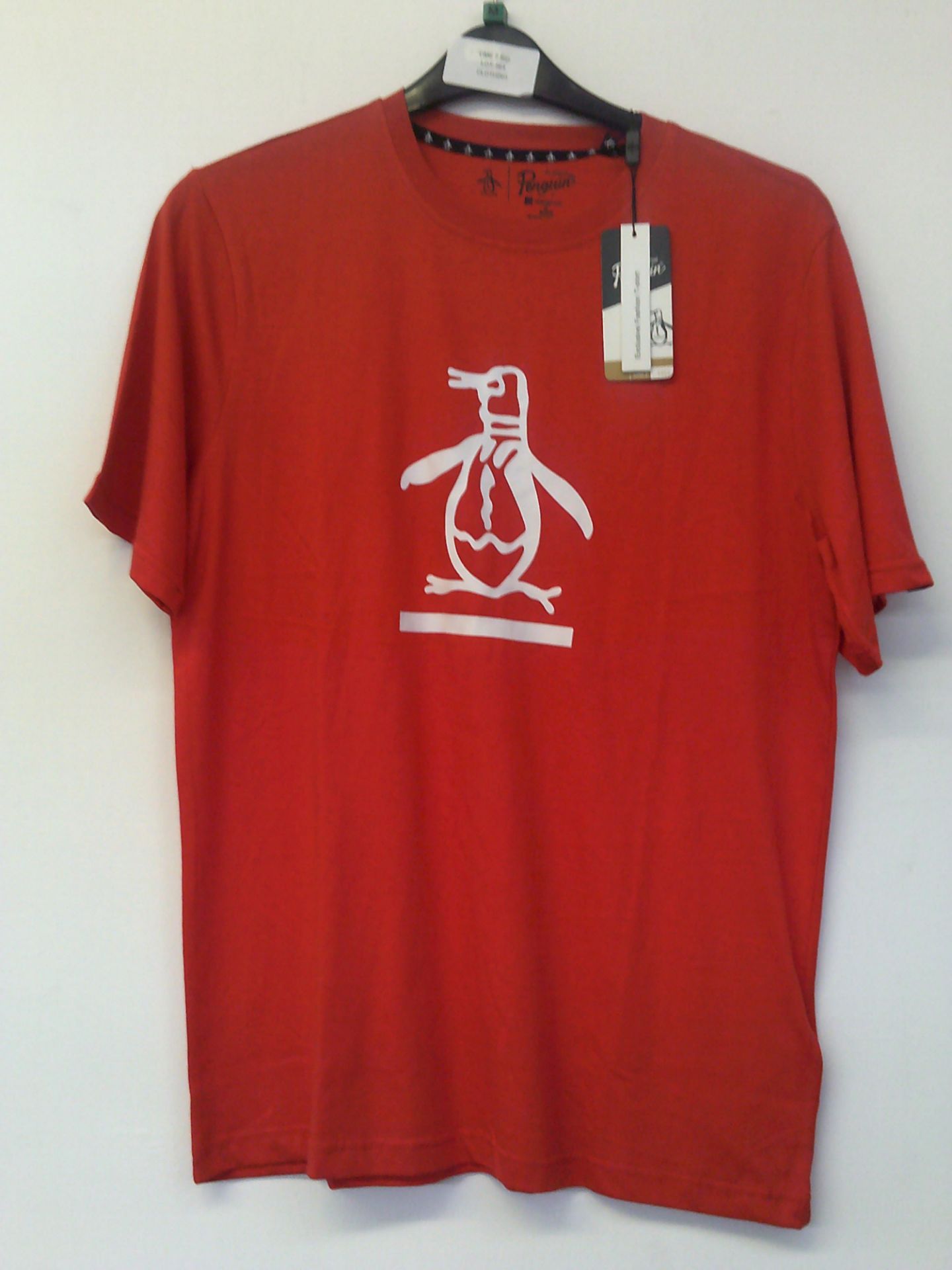 Penguin Mens Red T Shirt Size Medium