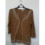 SUNDANCE COTTON BLOUSE SIZE SMALL