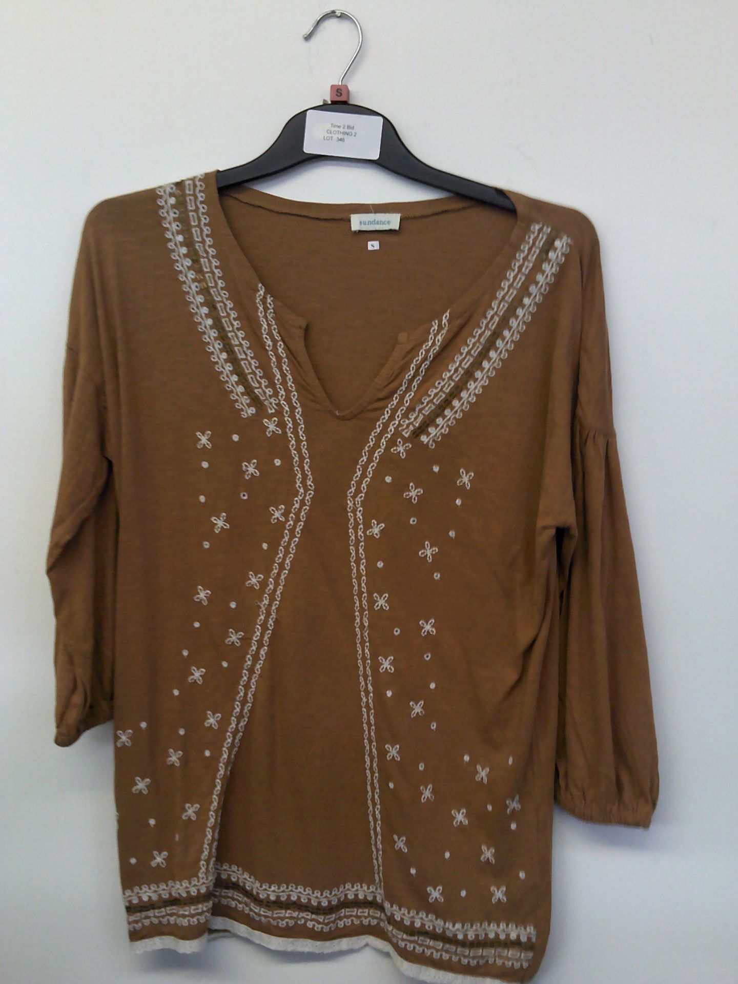 SUNDANCE COTTON BLOUSE SIZE SMALL