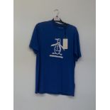 Penguin Mens Blue T Shirt Size Small