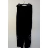 Bon Prix Collection Black Embrodiered Summer Pants Size 16