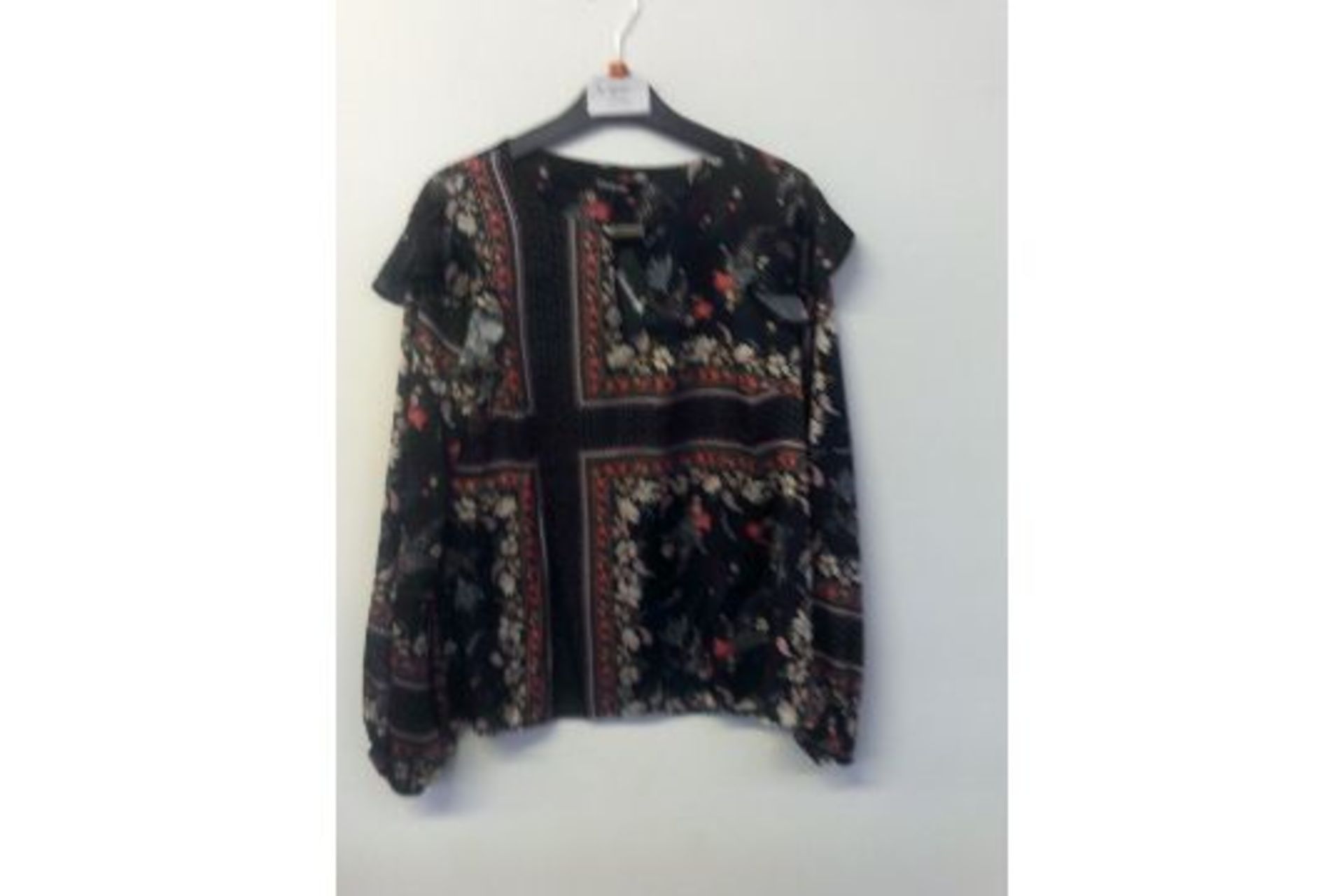 Kaleidoscope Black Blouse Size 10