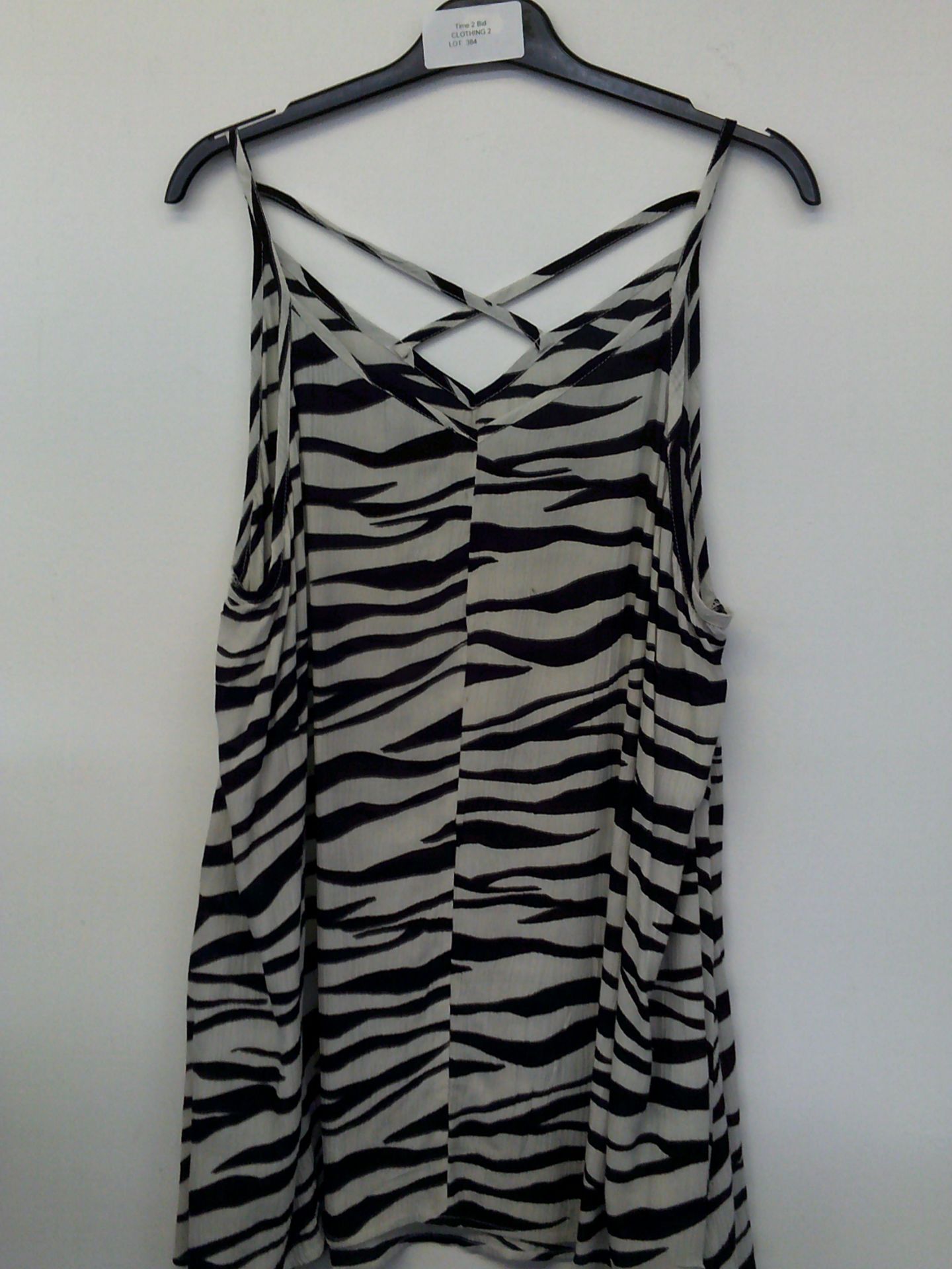 MARKS AND SPENCERS ZEBRA PRINT TOP SIZE 24