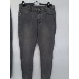 GREY DENIM JEANS SIZE 14