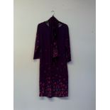 Kaleidoscope Purple Bird Dress Size 12