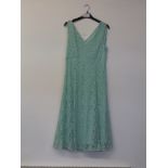 Joanna Hope Aqua Lace Dress Size 14