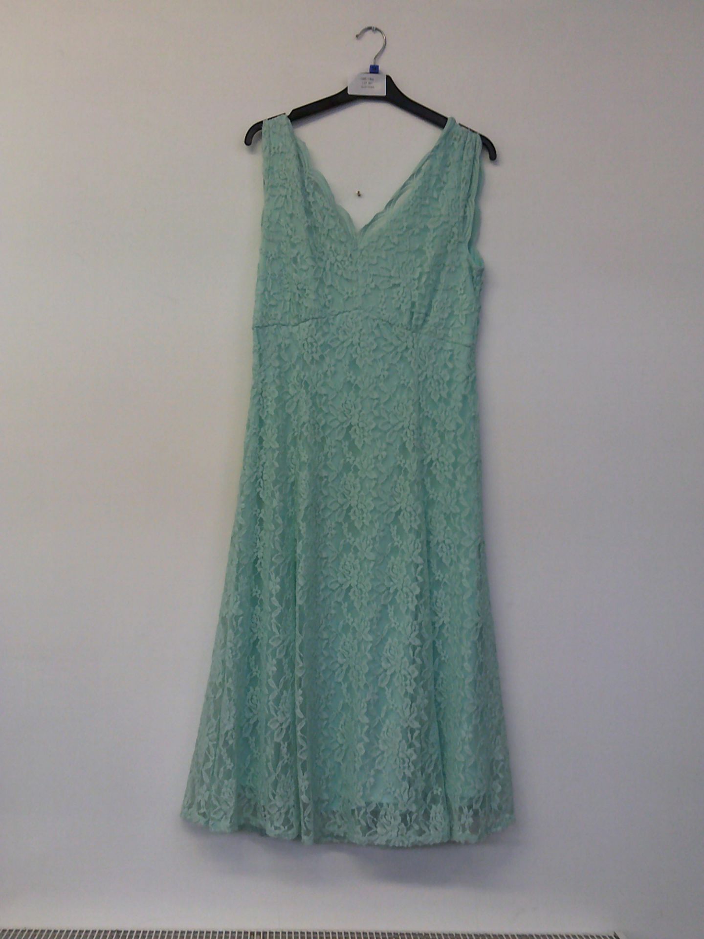 Joanna Hope Aqua Lace Dress Size 14