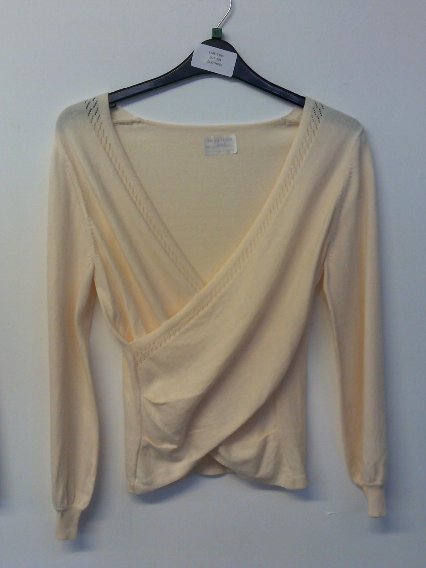 Together Cream Crossover Jumper Size 12