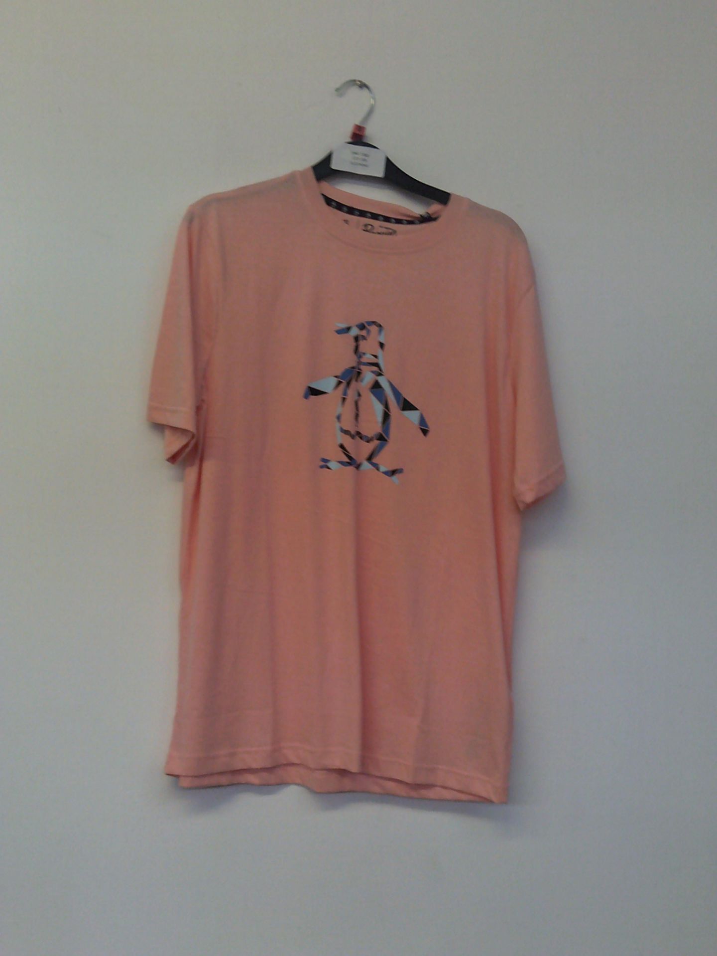 Penguin Mens Pink T Shirt Size Small
