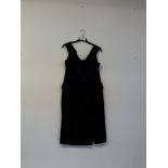 Simply Be Black Frill Dress Size 16