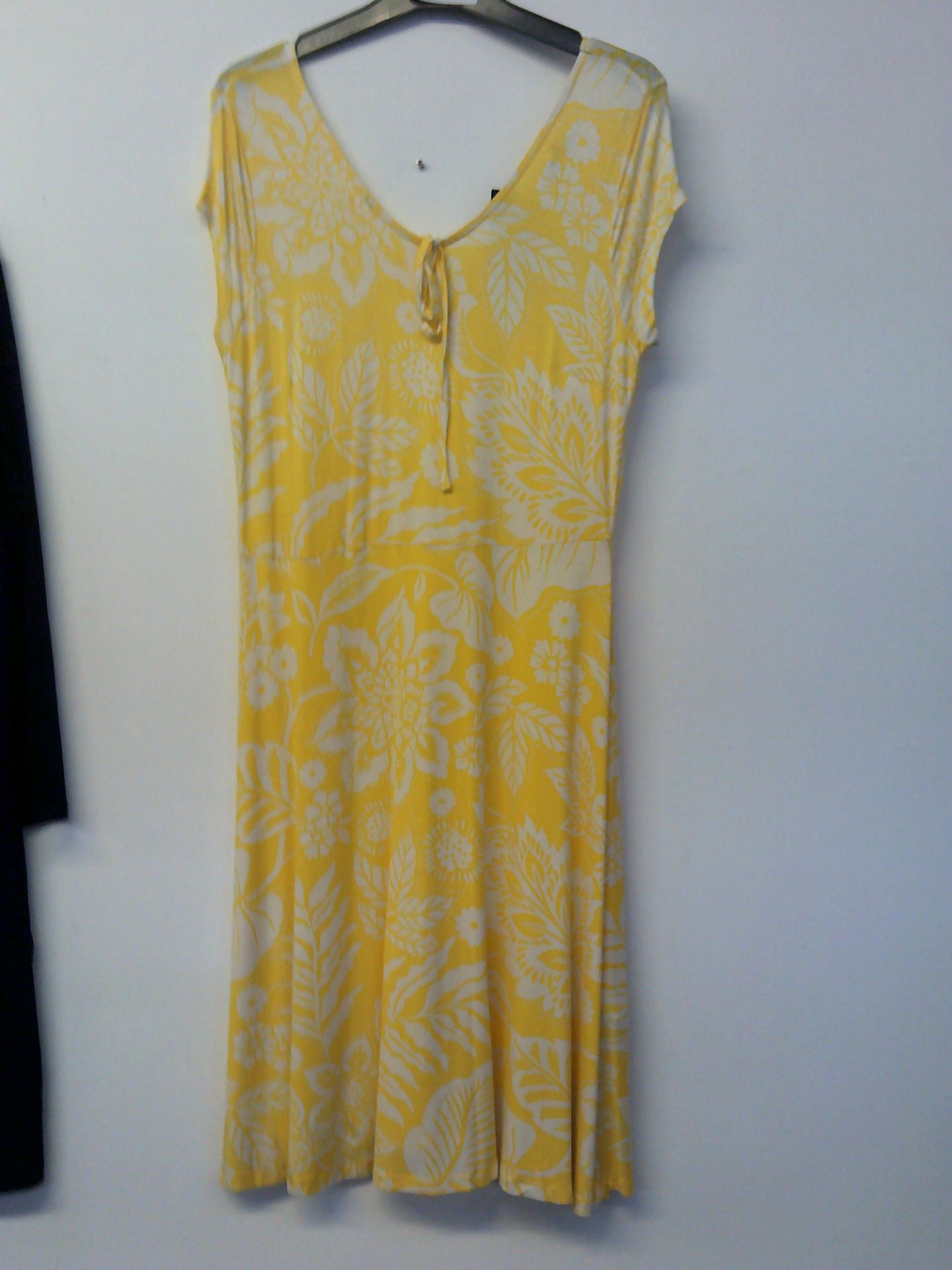 Kaleidoscope Yellow Floral Dress Size 12