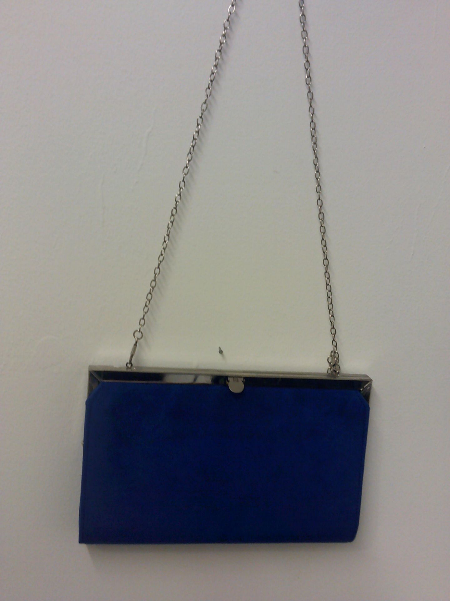 BLUE CLUTCH BAG