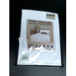 Terry towellng pillow protectors pair 48cm x 74cm (Delivery Band A)