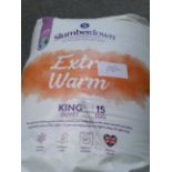 Slumberdown extra warm king duvet 15 tog (Delivery Band A)